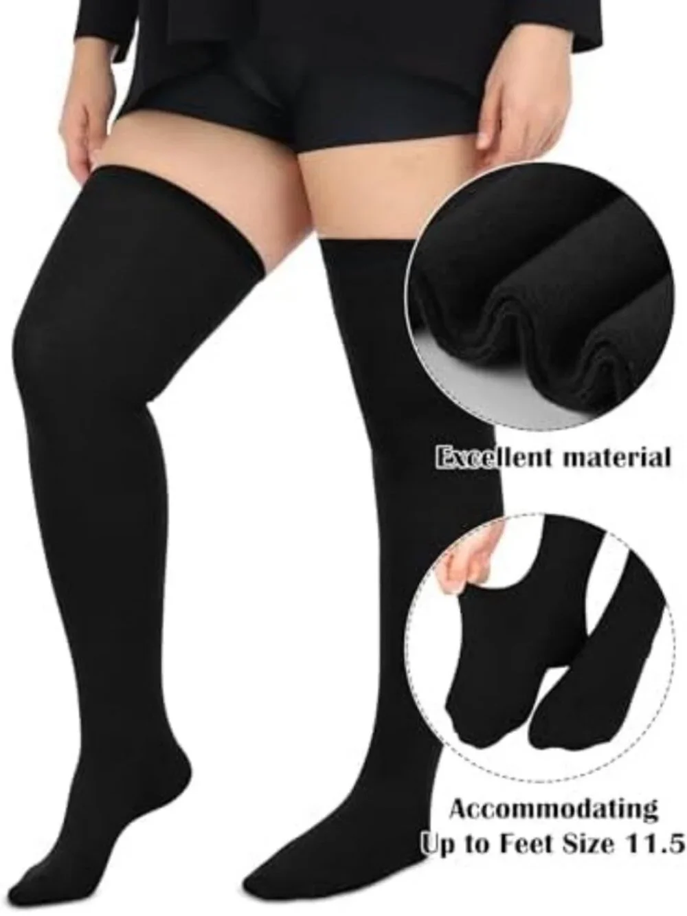 Plus Size Thigh High Socks for Women | Over Knee Warm Stockings | Daily Wear